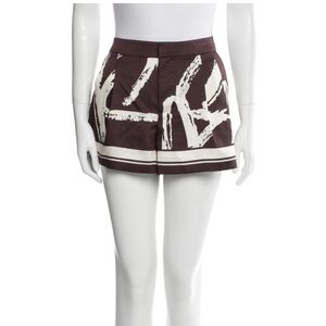 SER.O.YA Brown and White Women's Shorts